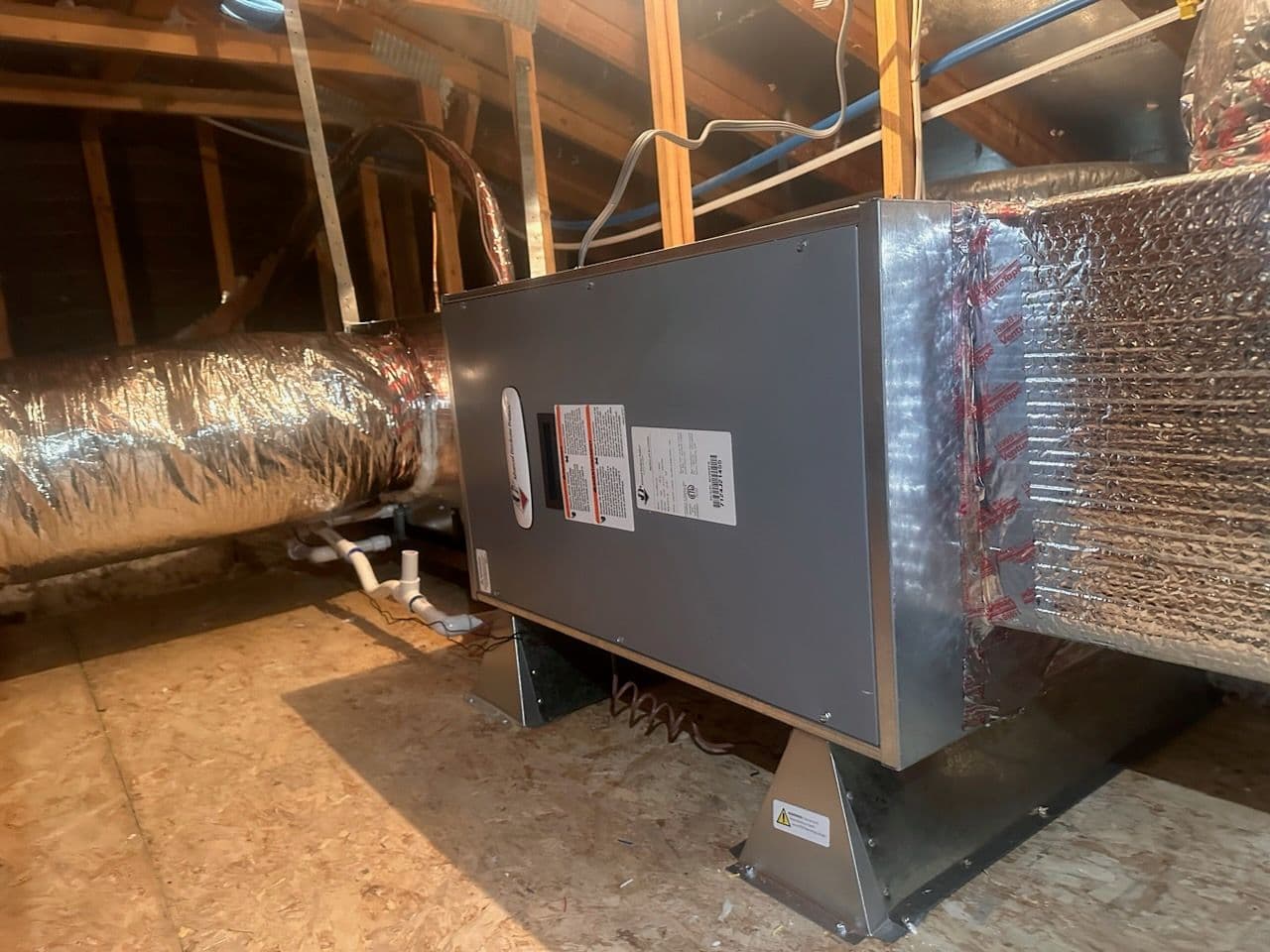 Installation of 17 SEER Slimline Heat Pump in Irvine