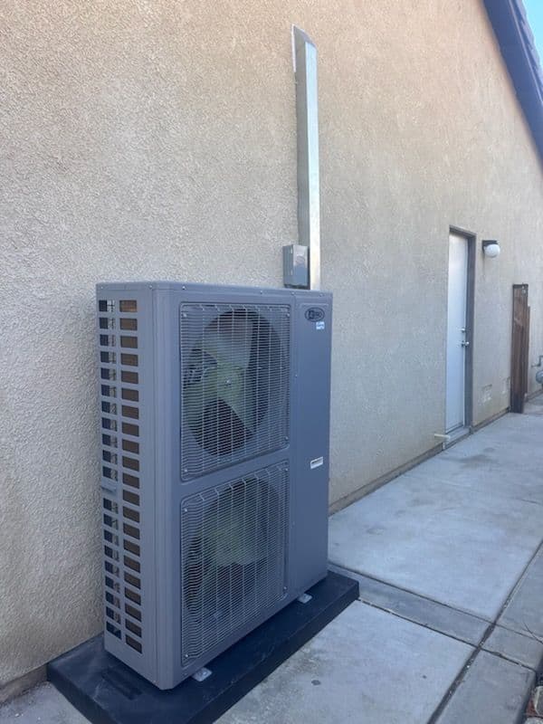 Installation of 17 SEER Slimline Heat Pump in Irvine